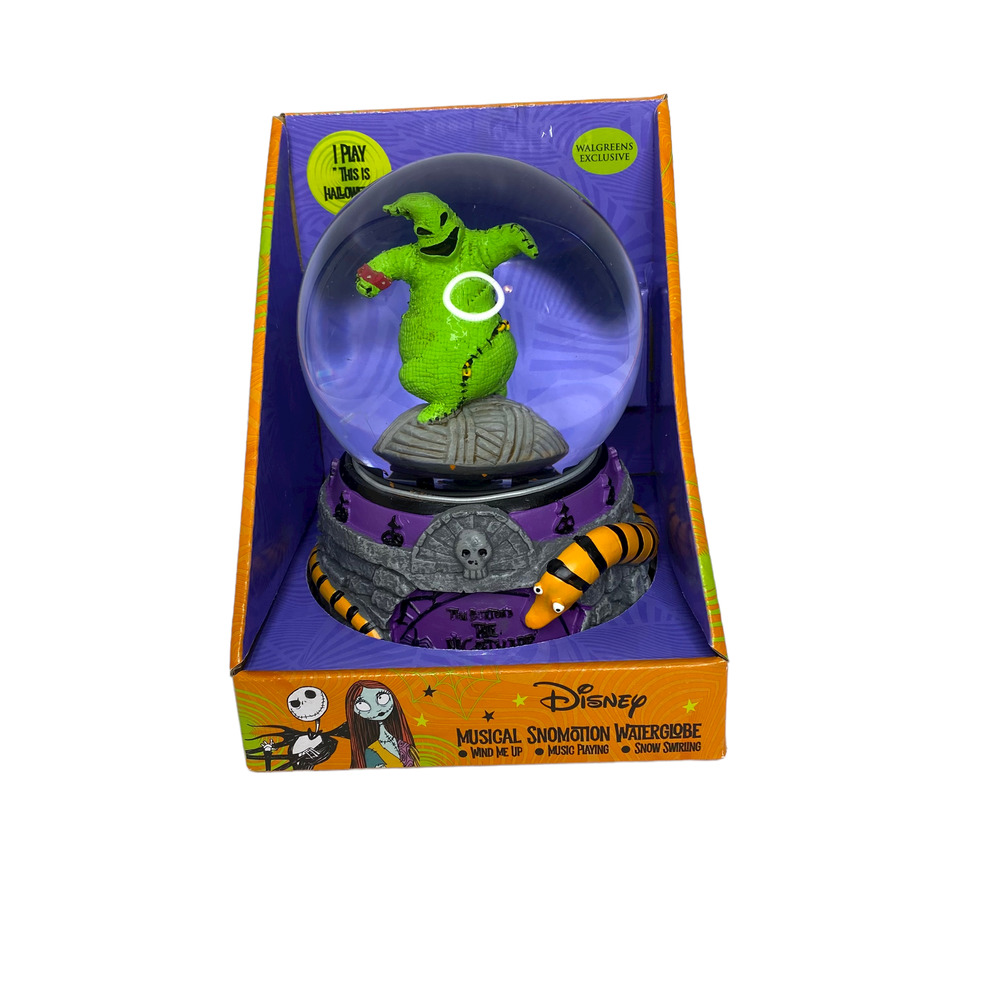 Nightmare Before Christmas Oogie Boogie Snow Globe Musical This is Halloween